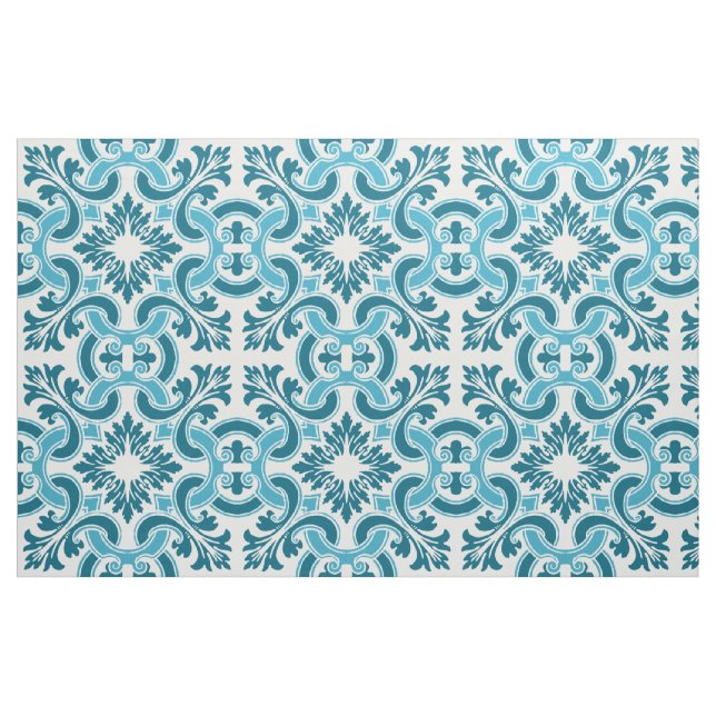 Portugiesische Fliese Stoff (Fat Quarter (45,7 x 55,9 cm))