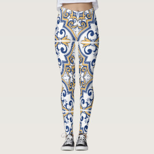 Portugiesische Fliesen 1 Leggings