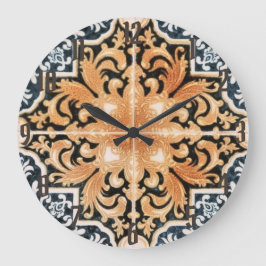 Portugiesische Fliesen-AcrylWanduhr in den Große Wanduhr