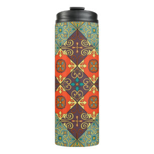 Portugiesische Fliesen im Talavera-Stil Muster Thermosbecher