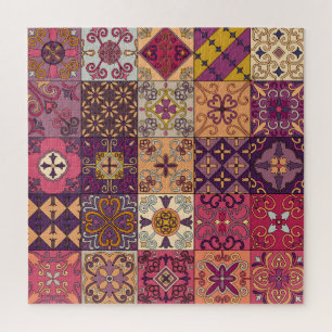 Portugiesische Fliesen: Talavera-Stil-Muster.