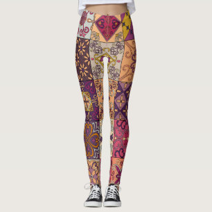 Portugiesische Fliesen: Talavera-Stil-Muster. Leggings