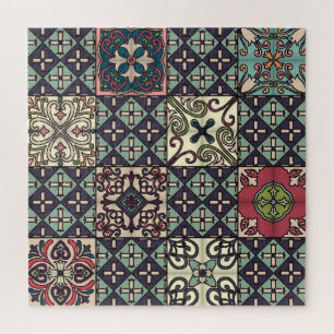 Portugiesische Fliesen: Talavera Style Nahtlos
