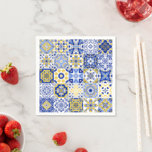 Portugiesische Fliesenmuster Serviette