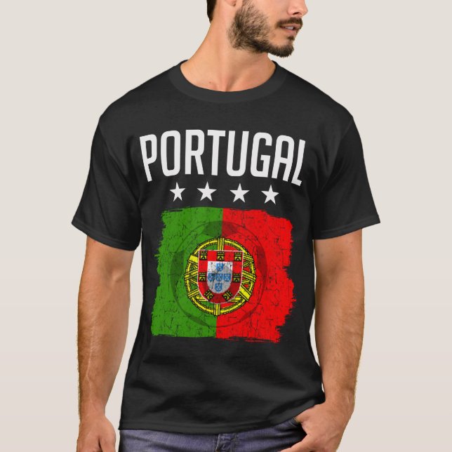 portugiesische Fußballmannschaft T-Shirt (Vorderseite)
