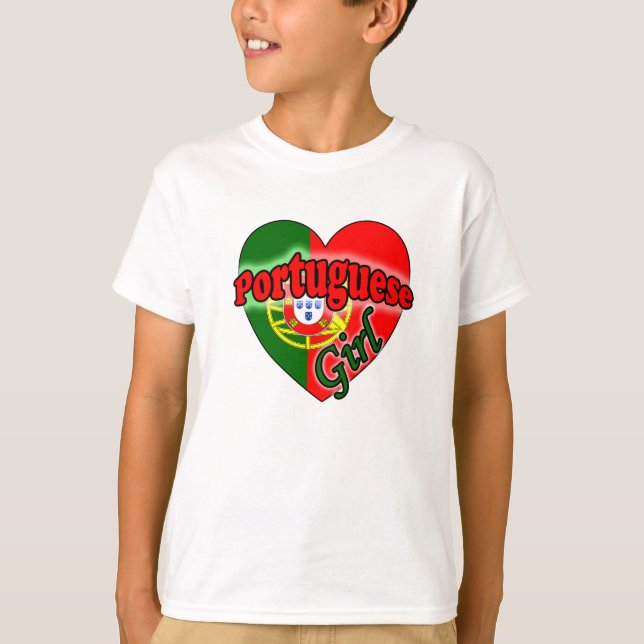 Portugiesische Girl T-Shirt (Vorderseite)