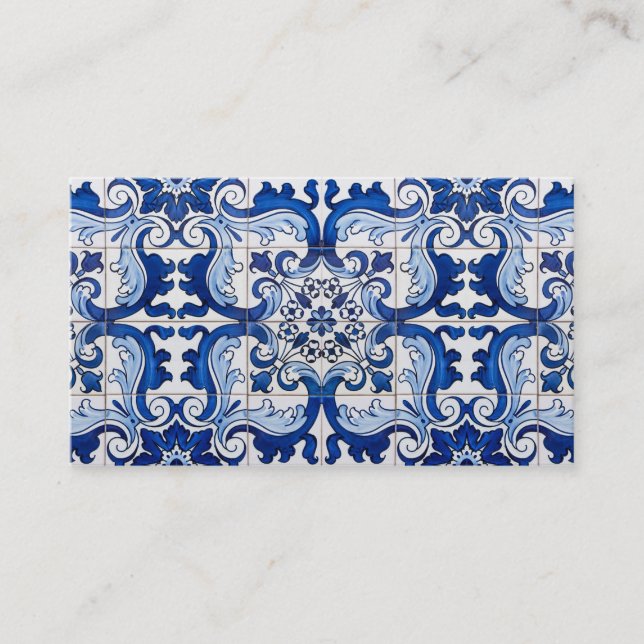 Portugiesische Glazed Tiles Visitenkarte (Vorderseite)