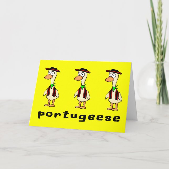 Portugiesische Grußkarte Karte (Vorderseite)
