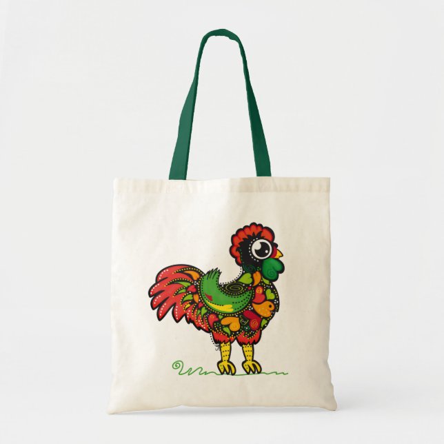 Portugiesische Hahntasche Tragetasche (Vorne)