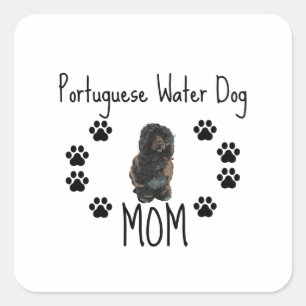 Portugiesische Hundemutter Quadratischer Aufkleber