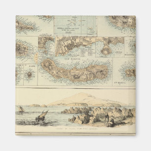 Portugiesische Inseln im Atlantischen Ozean Magnet