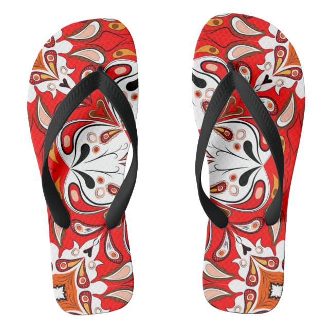 Portugiesische Keramik-Muster Flip Flops (Fußbett)
