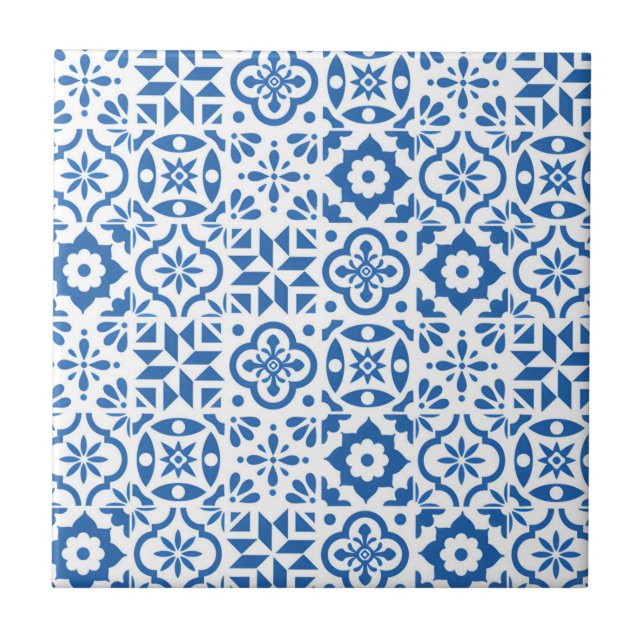 Portugiesische klassische grüne Fliesen (Vorderseite)