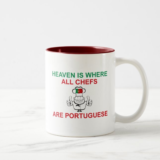 Portugiesische Köche Zweifarbige Tasse (Rechts)