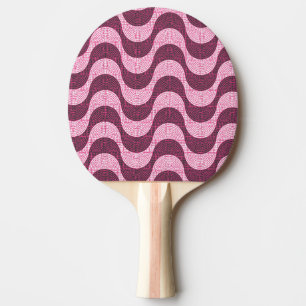 Portugiesische Kopfsteinwellen in modernem Rosa Tischtennis Schläger