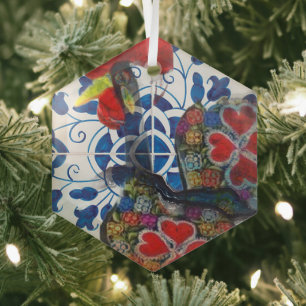 Portugiesische Kunst der Azoren Ornament Aus Glas