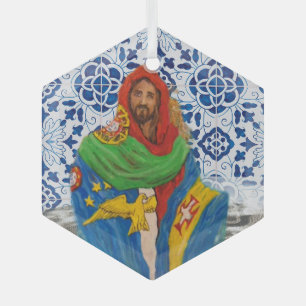 Portugiesische Kunst der Azoren Ornament Aus Glas