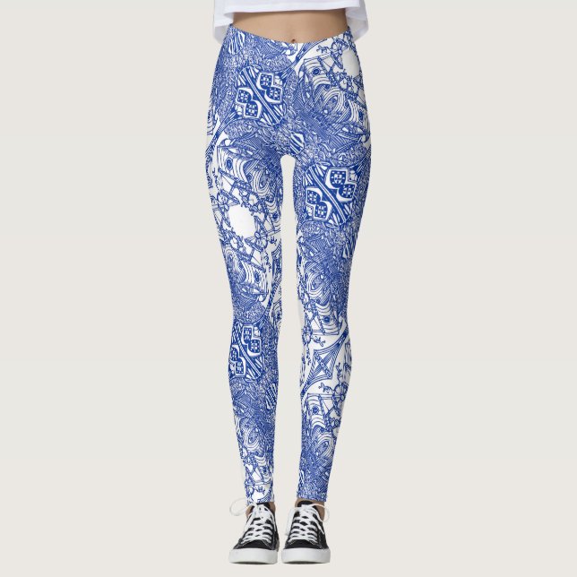 Portugiesische Kunst Leggings (Vorderseite)