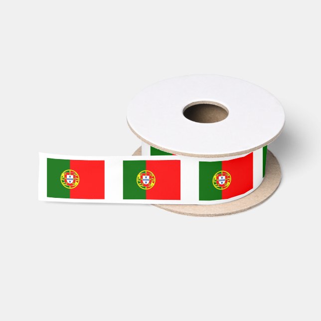 Portugiesische Landesflagge von Portugal Satinband (Spule)