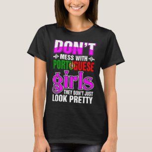 Portugiesische Mädchen schauen hübsch T-Shirt
