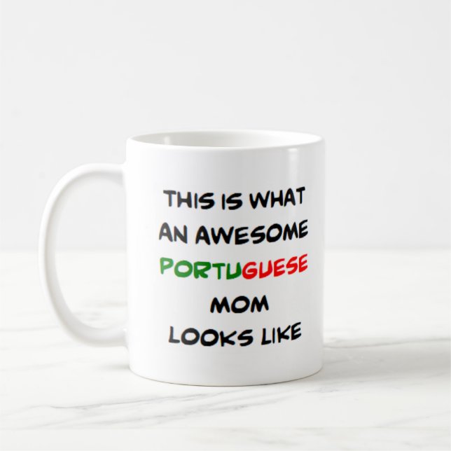 Portugiesische Mama, phantastisch Kaffeetasse (Links)