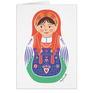 Portugiesische Matryoshka-Karte