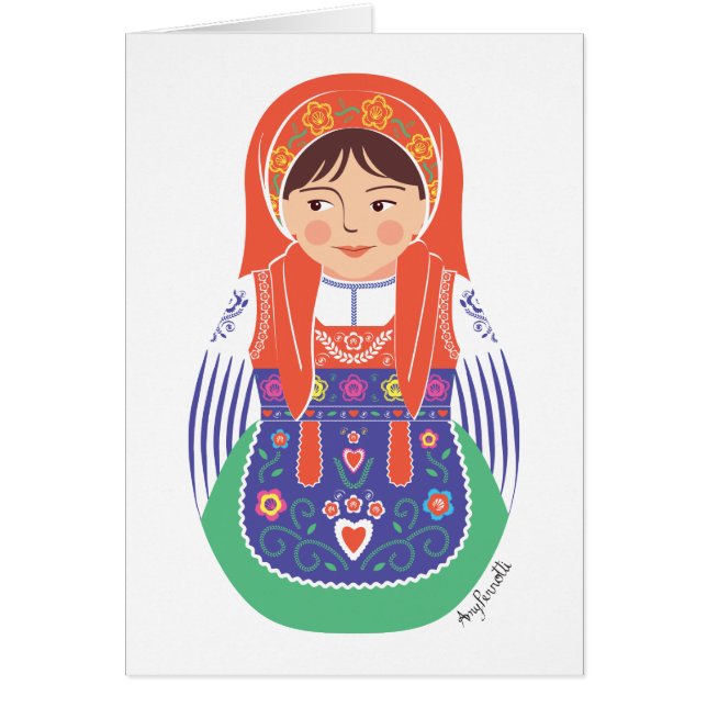 Portugiesische Matryoshka-Karte (Vorne)
