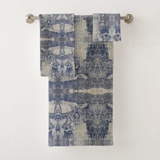 Portugiesische Muster Badhandtuch Set (Insitu)