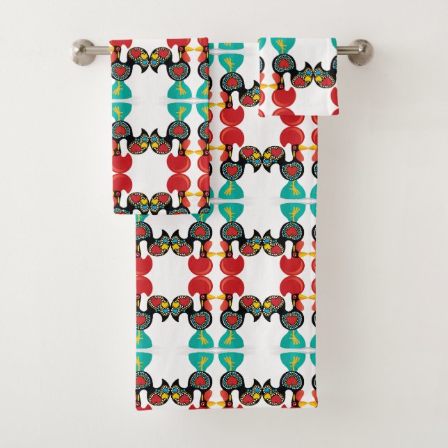 Portugiesische Muster Badhandtuch Set (Insitu)