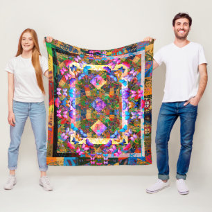 Portugiesische Muster Fleecedecke