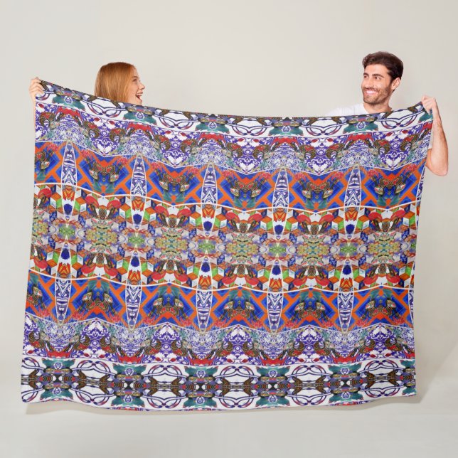 Portugiesische Muster Fleecedecke (Beispiel)