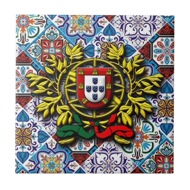 Portugiesische Muster Fliese (Vorderseite)