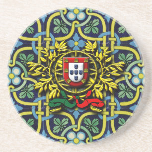 Portugiesische Muster Getränkeuntersetzer
