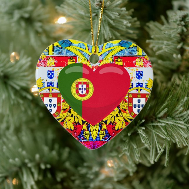 Portugiesische Muster Keramik Ornament (Baum)