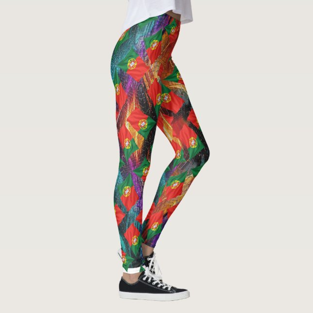 Portugiesische Muster Leggings (Rechts)