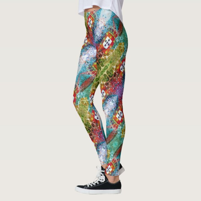 Portugiesische Muster Leggings (Links)