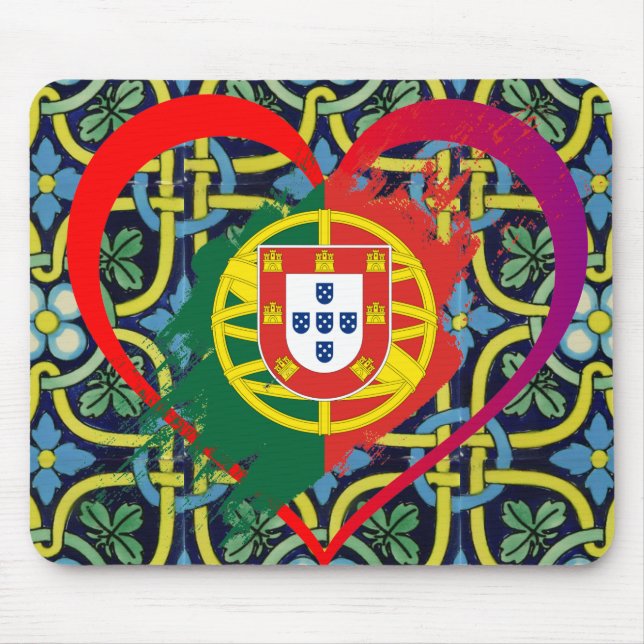 Portugiesische Muster Mousepad (Vorne)