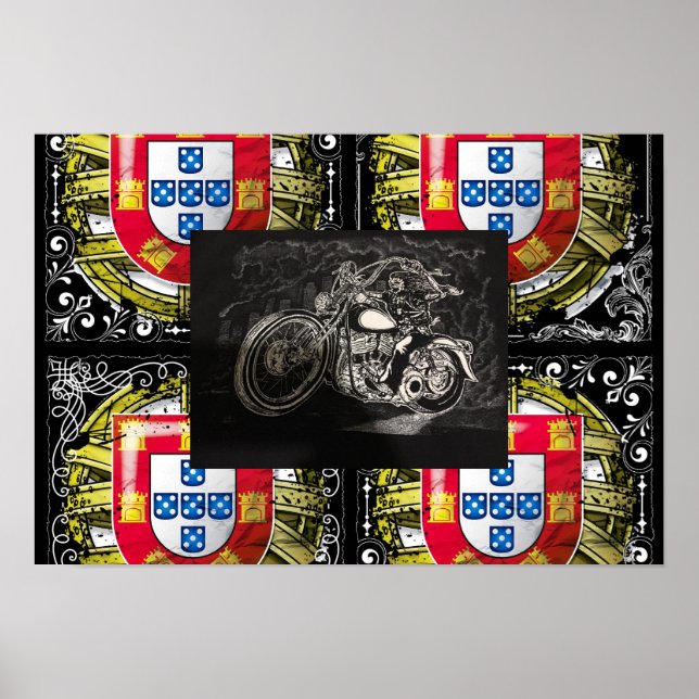 Portugiesische Muster Poster (Vorne)