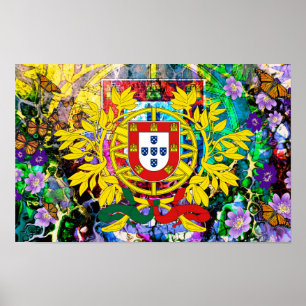 Portugiesische Muster Poster