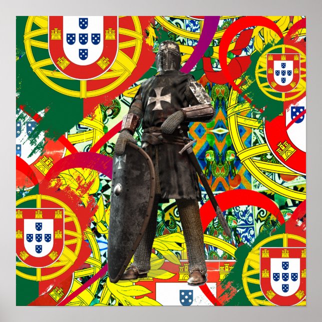 Portugiesische Muster Poster (Vorne)