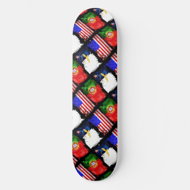 Portugiesische Muster Skateboard (Vorderseite)