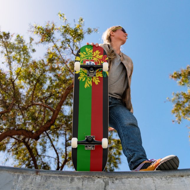 Portugiesische Muster Skateboard (Außen 1)