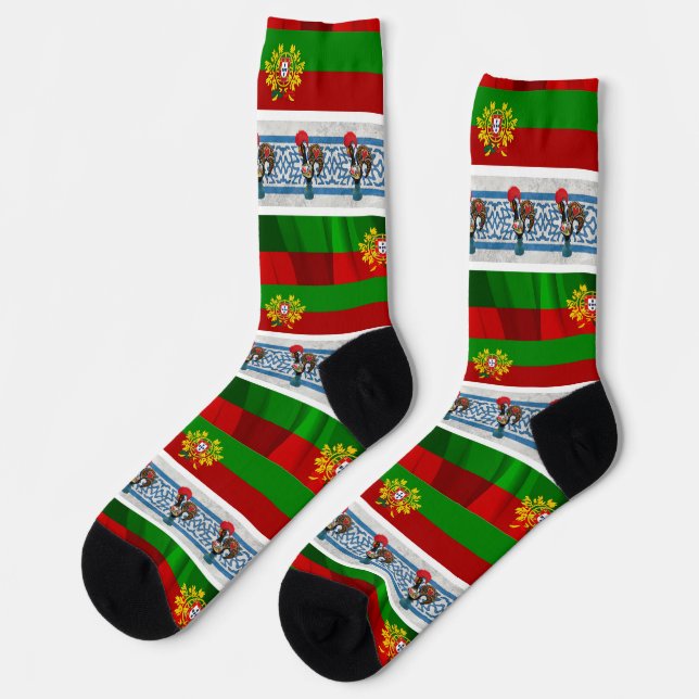Portugiesische Muster Socken (Linkes Detail)