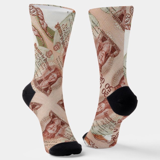 Portugiesische Muster Socken (Gewinkelt)