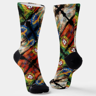 Portugiesische Muster Socken