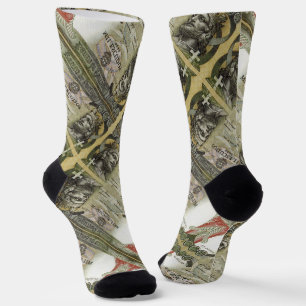 Portugiesische Muster Socken
