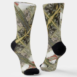 Portugiesische Muster Socken