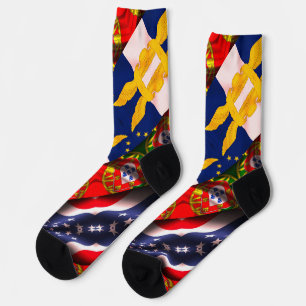 Portugiesische Muster Socken