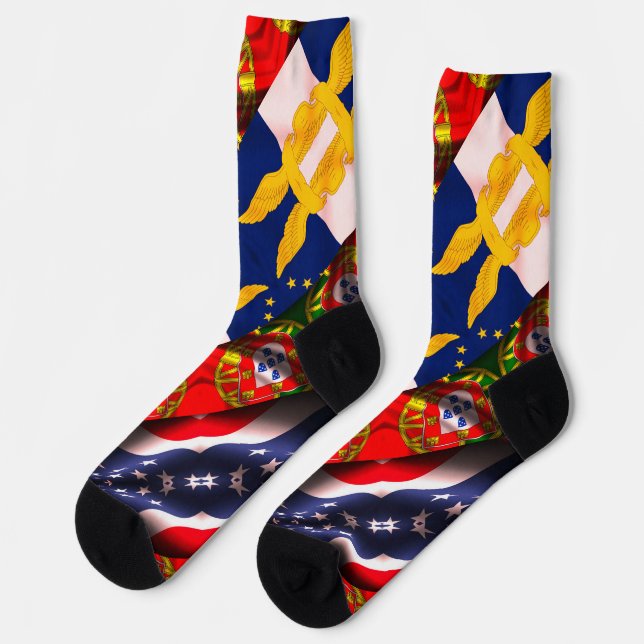 Portugiesische Muster Socken (Linkes Detail)