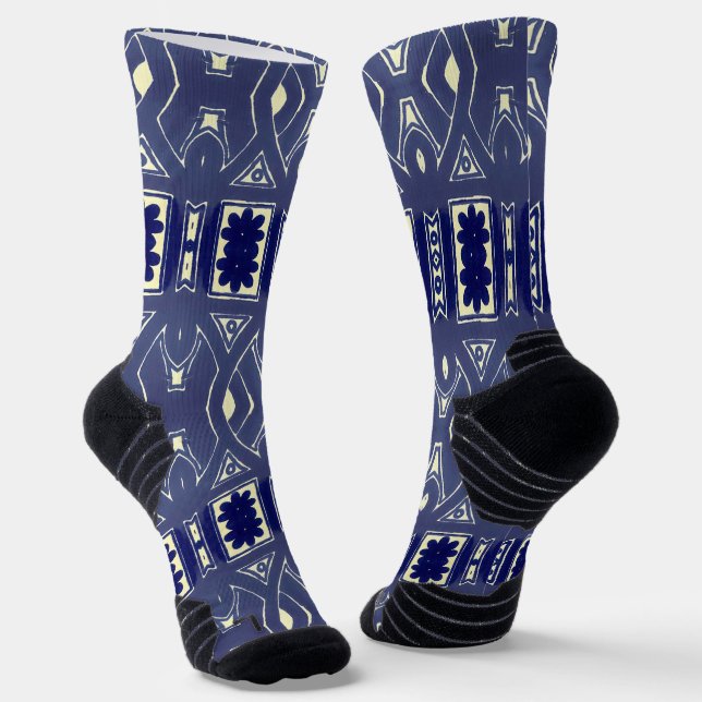 Portugiesische Muster Socken (Gewinkelt)